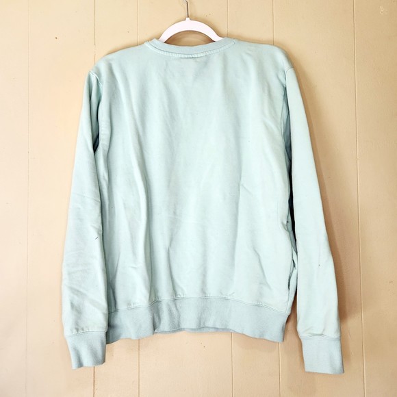 Fila Mint Green Crewneck Pullover Sweatshirt Size L - Picture 2 of 5